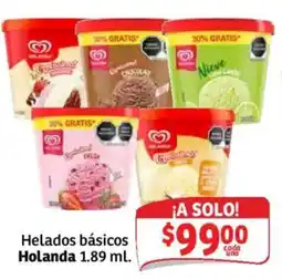Soriana Mercado Helados básicos Holanda oferta