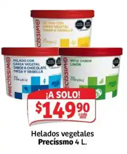 Soriana Mercado Precíssimo helados vegetales oferta