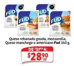Soriana Mercado Fud Queso rebanado gouda, mozzarella, Queso manchego o americano oferta