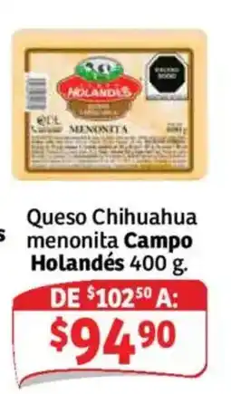Soriana Mercado Holandés Queso Chihuahua menonita Campo oferta