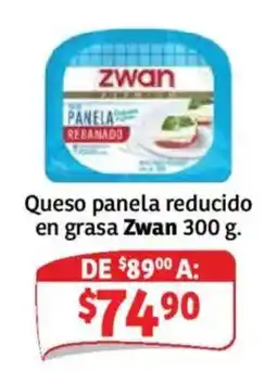 Soriana Mercado Zwan queso panela reducido en grasa oferta