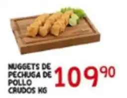 Alsuper nuggets de pechuga de pollo crudos oferta