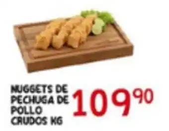 Alsuper nuggets de pechuga de pollo crudos oferta
