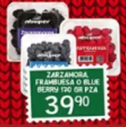 Alsuper Zarzamora frambuesa o blue berry oferta