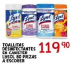 Alsuper Lysol toallitas desinfectantes oferta