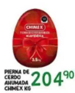 Alsuper Chimex pierna de cerdo ahumada oferta