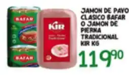 Alsuper kir jamon de pavo clasico bafar o jamon de pierna tradicional oferta