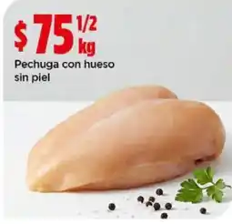 Bodega Aurrerá Pechuga con hueso sin piel oferta