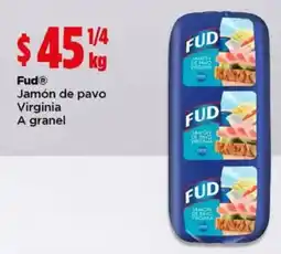 Bodega Aurrerá Fud Jamón de pavo Virginia oferta