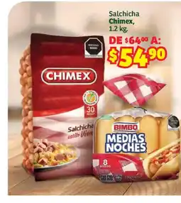 Soriana Híper Salchicha Chimex oferta