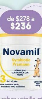 Farmacia San Pablo Novamil symbiotic formula pre3 c/800gr oferta