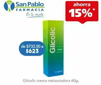 Farmacia San Pablo Glicolic crema restauradora tub c/60gr oferta
