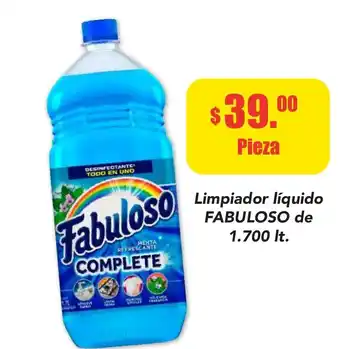 Super Aki Limpiador Líquido Fabuloso 1.700L oferta