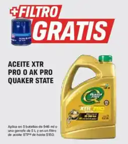AutoZone Quaker State Aceite XTR Pro o AK Pro oferta