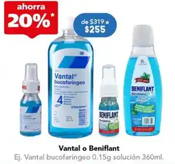 Farmacia San Pablo Vantal o Beniflant oferta