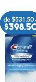 Crest tiras blanquead 3d white caj c/14