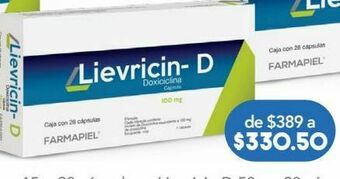 Farmacia San Pablo Lievricin - d cap 100mg caj c/28 oferta