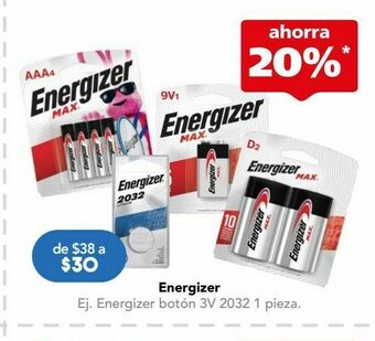 Farmacia San Pablo Energizer boton 3v 2032 bli c/1pz oferta