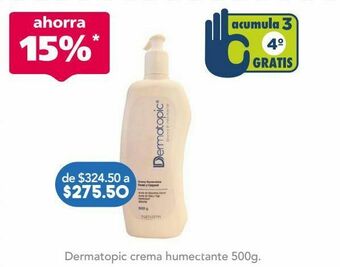 Farmacia San Pablo Dermatopic crema humectante btl c/500gr oferta