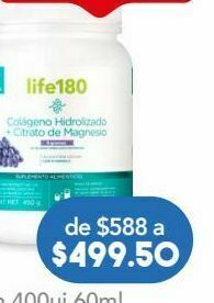 Farmacia San Pablo Life180 colageno hidro sabor uva c/450gr oferta