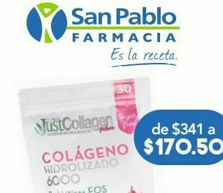 Farmacia San Pablo Just collagen pol fresa c/210gr oferta