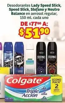 Soriana Híper Speed stick - desodorantes oferta