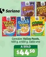 Soriana Híper Valley foods - cereales oferta