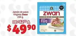 Soriana Híper Zwan - jamón de pavo virginia oferta