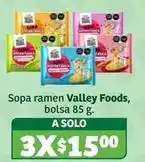 Soriana Híper Valley foods - sopa ramen oferta