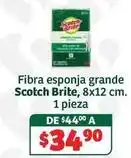 Soriana Híper Scotch-brite - fibra esponja grande, 8x12 cm. 1 pieza oferta
