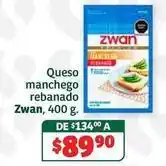 Soriana Híper Zwan - queso manchego rebanado oferta