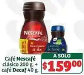 Soriana Híper Nescafé - café clásico + café decaf oferta