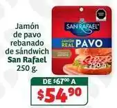 Soriana Híper San rafael - jamón de pavo rebanado de sándwich oferta