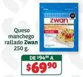 Soriana Híper Zwan - queso manchego rallado oferta