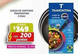 Soriana Mercado Tramontina - juego de sartenes 3 pzas oferta