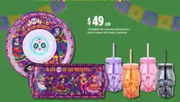Bodega Aurrerá Variedad de charolas botaneras o tarro mason con tapa y popote oferta
