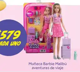 Soriana Híper Barbie Muñeca Barbie Malibú aventuras de viaje oferta