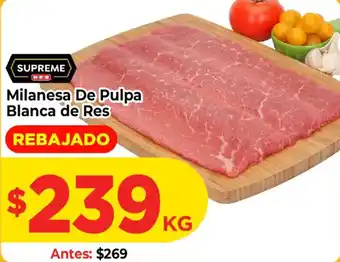 Supreme Milanesa De Pulpa Blanca de Res