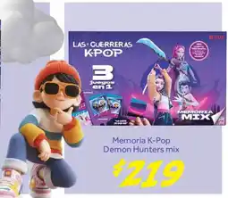 Soriana Híper Memoria K-Pop Demon Hunters mix oferta