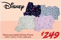 Soriana Híper Disney Pijama para bebés Mickey Mouse oferta