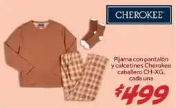 Soriana Híper Cherokee pijama con pantalón y calcetines caballero oferta