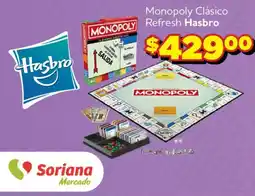 Soriana Mercado Monopoly Clásico Refresh Hasbro oferta