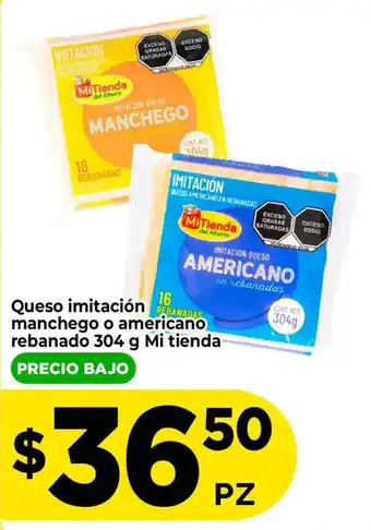Mitienda imitación queso manchego o americano