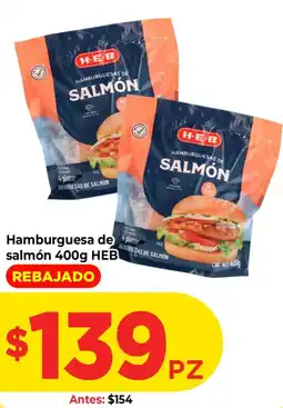 HEB H-E-B hamburguesas de salmón oferta