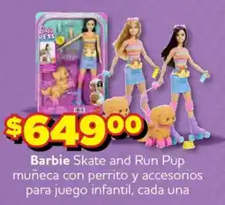 Soriana Mercado Barbie Skate and Run Pup oferta