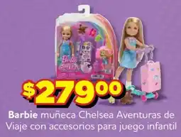 Soriana Mercado Barbie muñeca Chelsea Aventuras de Viaje oferta