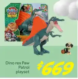 Soriana Híper Paw Patrol Dino rex playset oferta