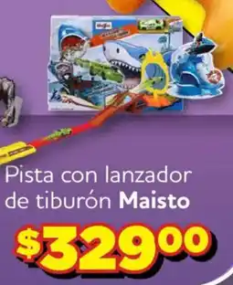 Soriana Mercado Maisto Pista con lanzador de tiburón oferta