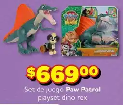 Soriana Mercado Paw Patrol playset dino rex oferta