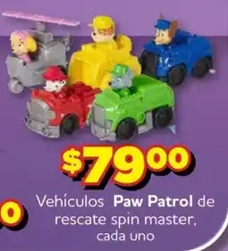 Soriana Mercado Paw Patrol Vehículos de rescate spin master oferta